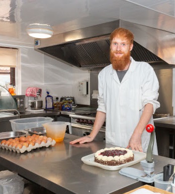 Kitchen at elderly and dementia care home South Moor Lodge