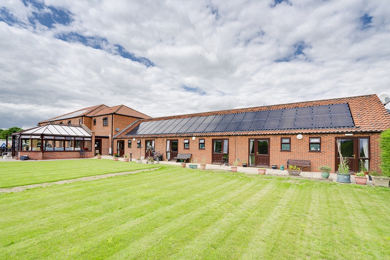 Rear garden at the care home