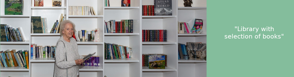 Library at care home